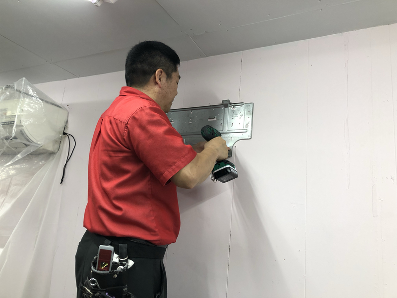 背板取り付け練習