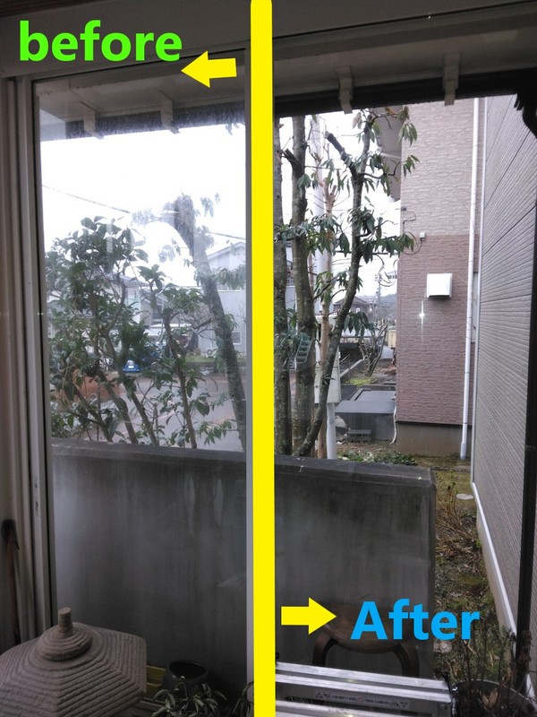 ガラスクリーニング