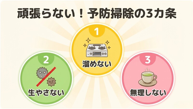 お掃除セミナーの様子「頑張らない！予防掃除の３か条」